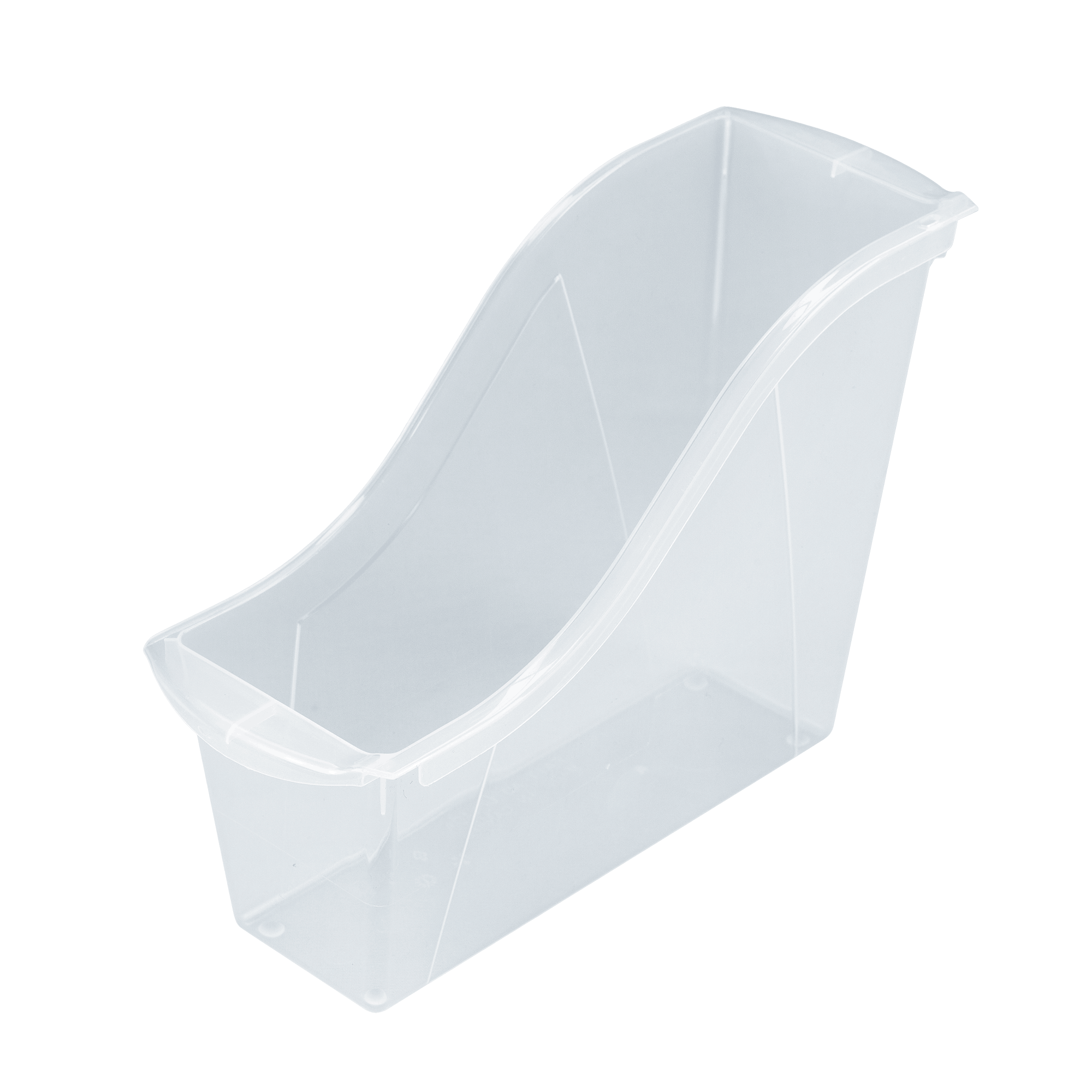 Small book bins, translucent, 6-pack