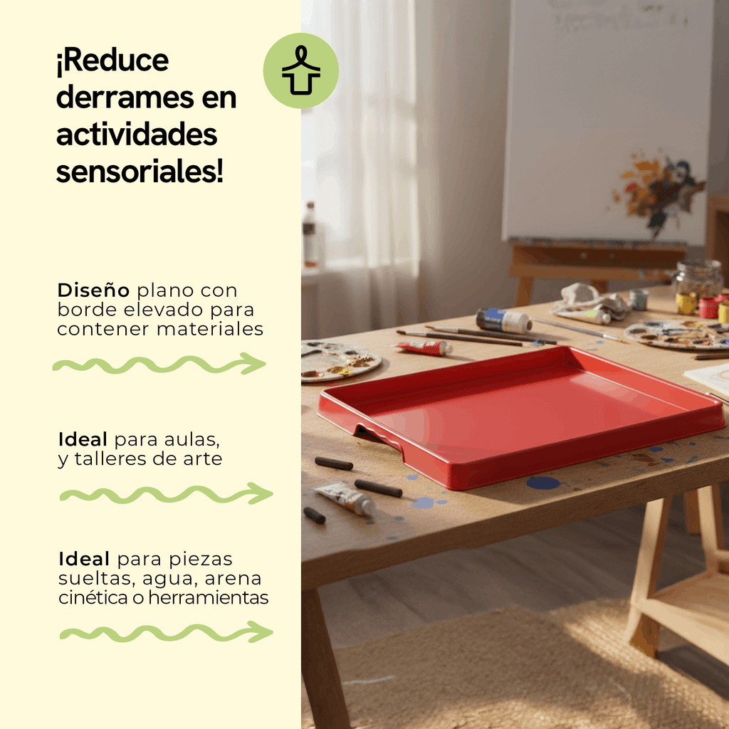 Large activity tray, red, pack of 12