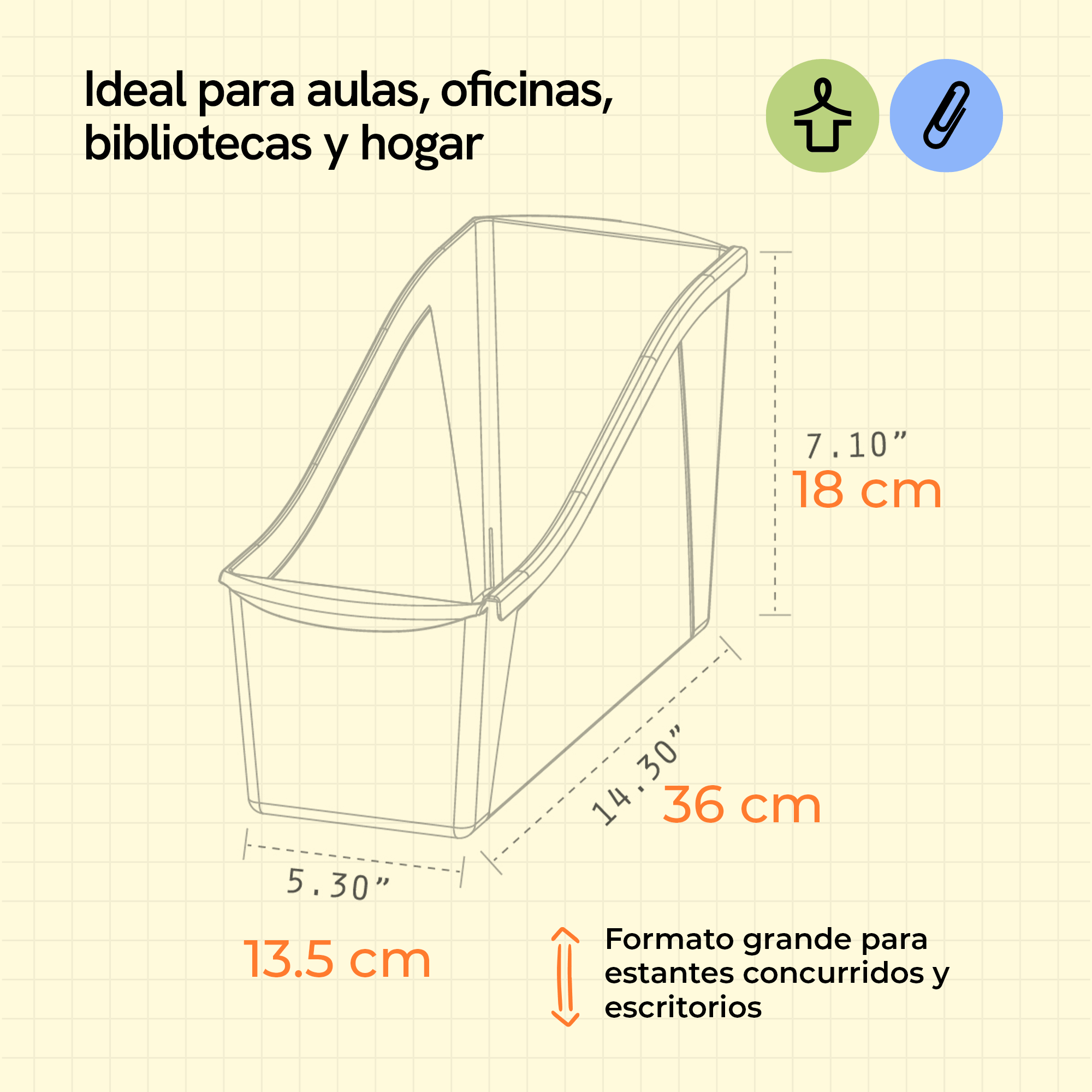 Large translucent book bins, 6-pack