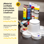White Arts and Crafts Tray for Paint and Water, 6-Piece Pack