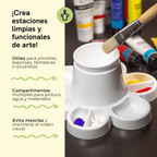 White Arts and Crafts Tray for Paint and Water, 6-Piece Pack