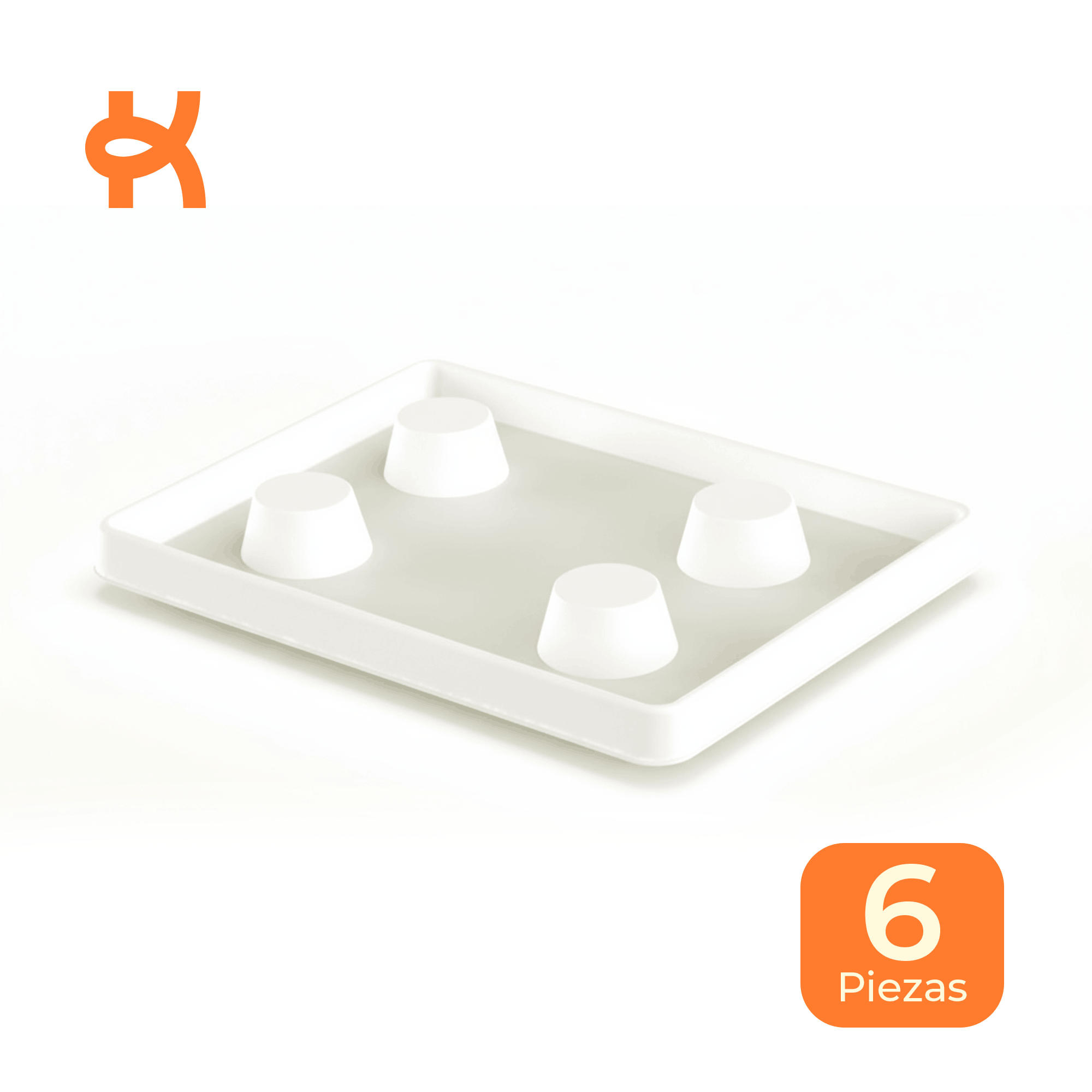 Paint roller tray, white, 6-pack