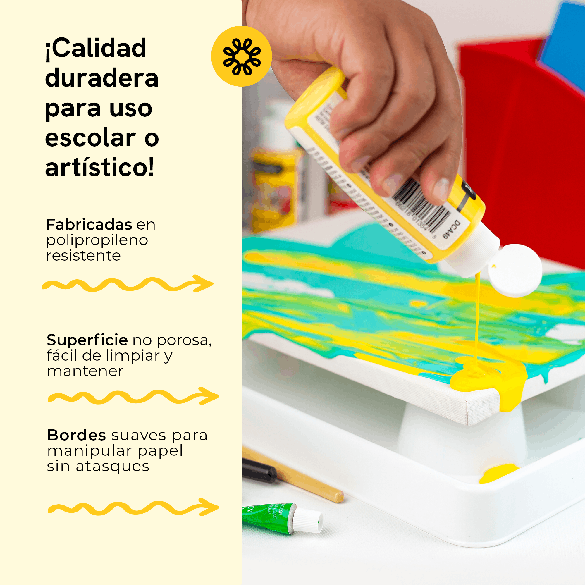 Paint roller tray, white, 6-pack