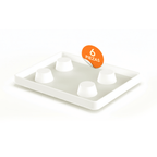 Paint roller tray, white, 6-pack