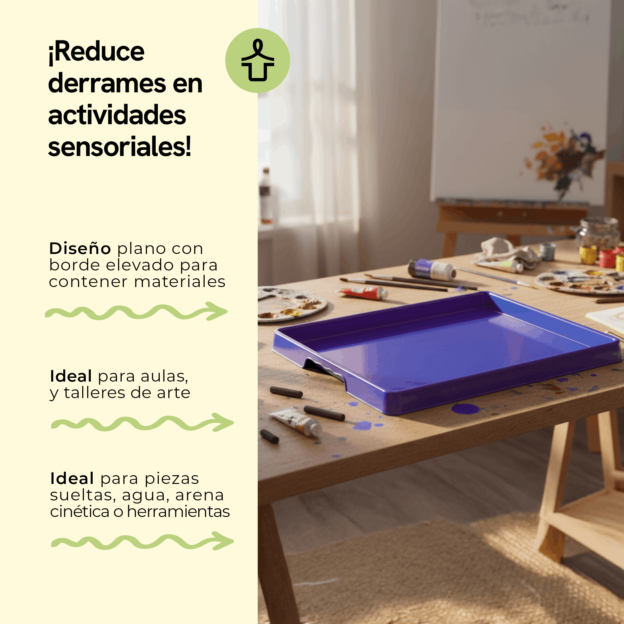 Large activity tray, purple, 12-pack